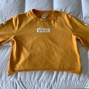 Yellow VANS cropped long sleeve